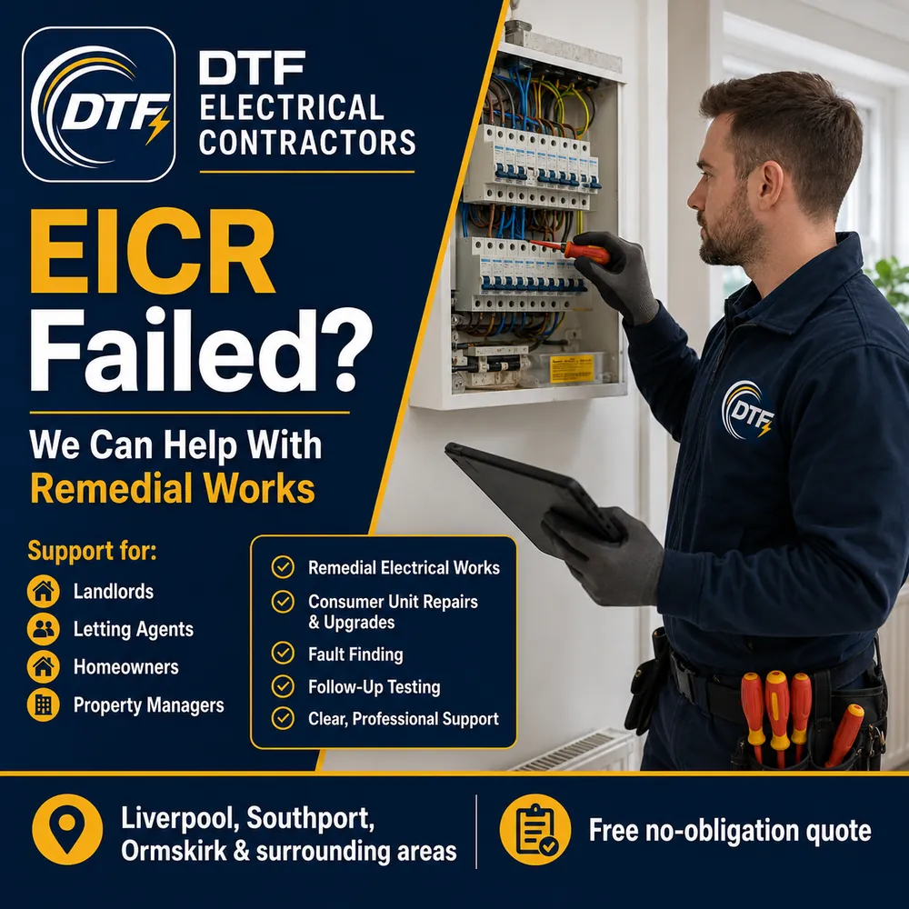 Three-phase distribution board wall mounted with cable containment by DTF Electrical